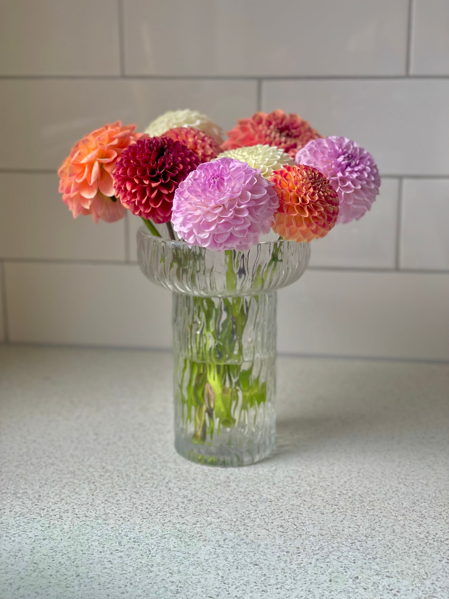 Waterfall Glass Vase