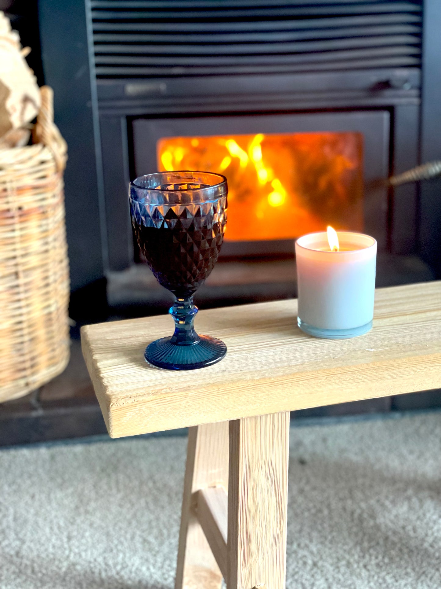Indigo Wine Goblet- Set of 4