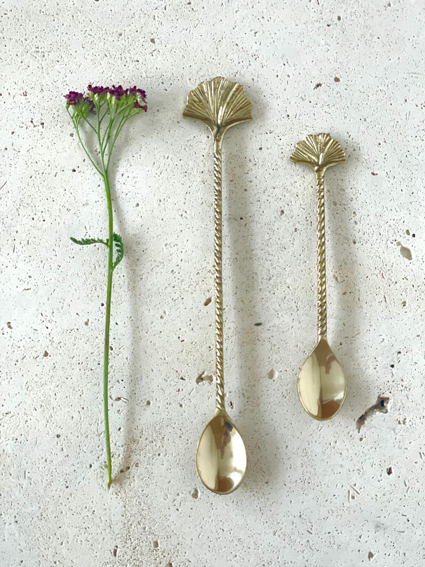Gold Leaf Teaspoon