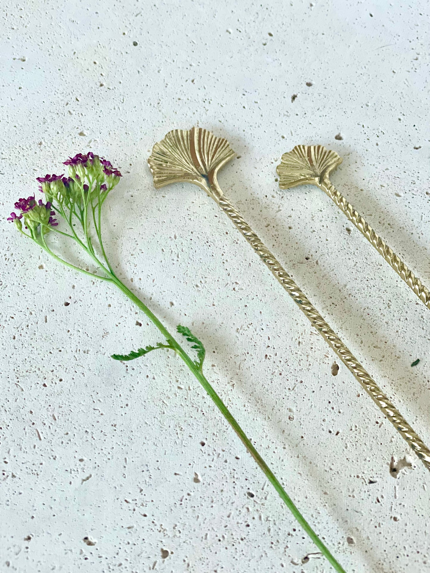 Gold Leaf Teaspoon